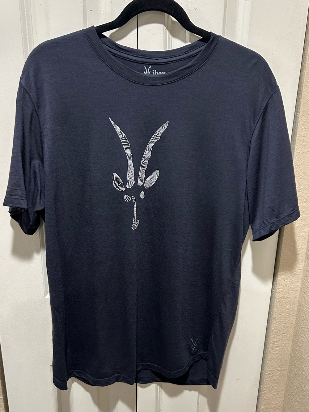 Ibex Men’s Journey Short Sleeve Art Tee Merino Wool 100% , Large